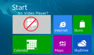 Windows 8 No video playback
